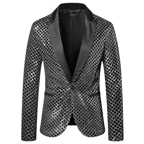 Manteau de costume paillettes homme veste smoking dîner bal chic