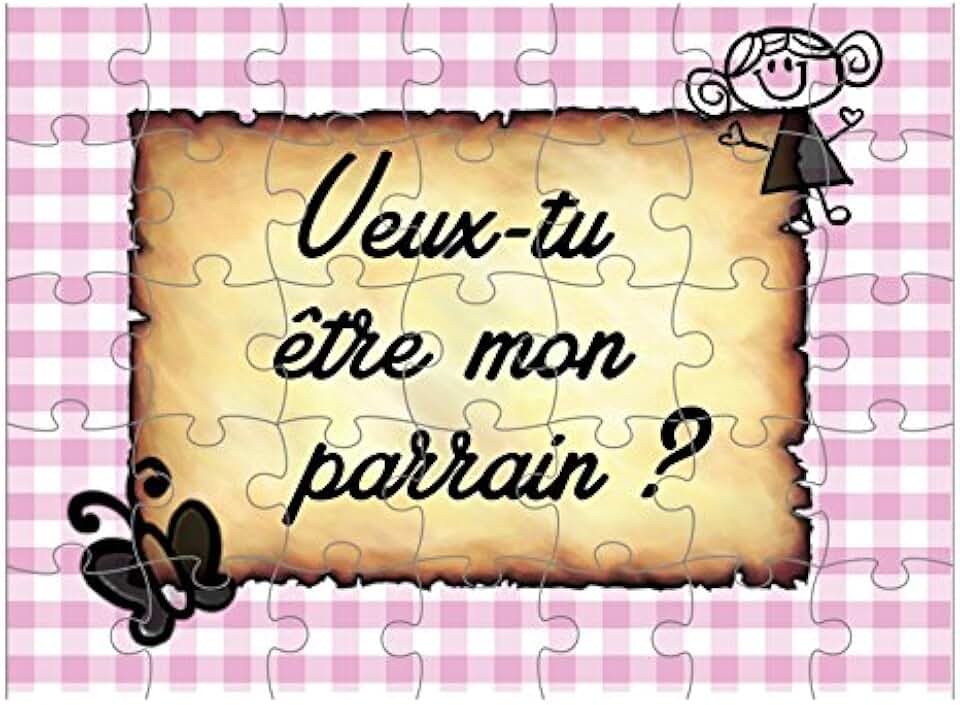 Code Parrain Ma Vie En Couleurs Amazon.fr : puzzle parrain