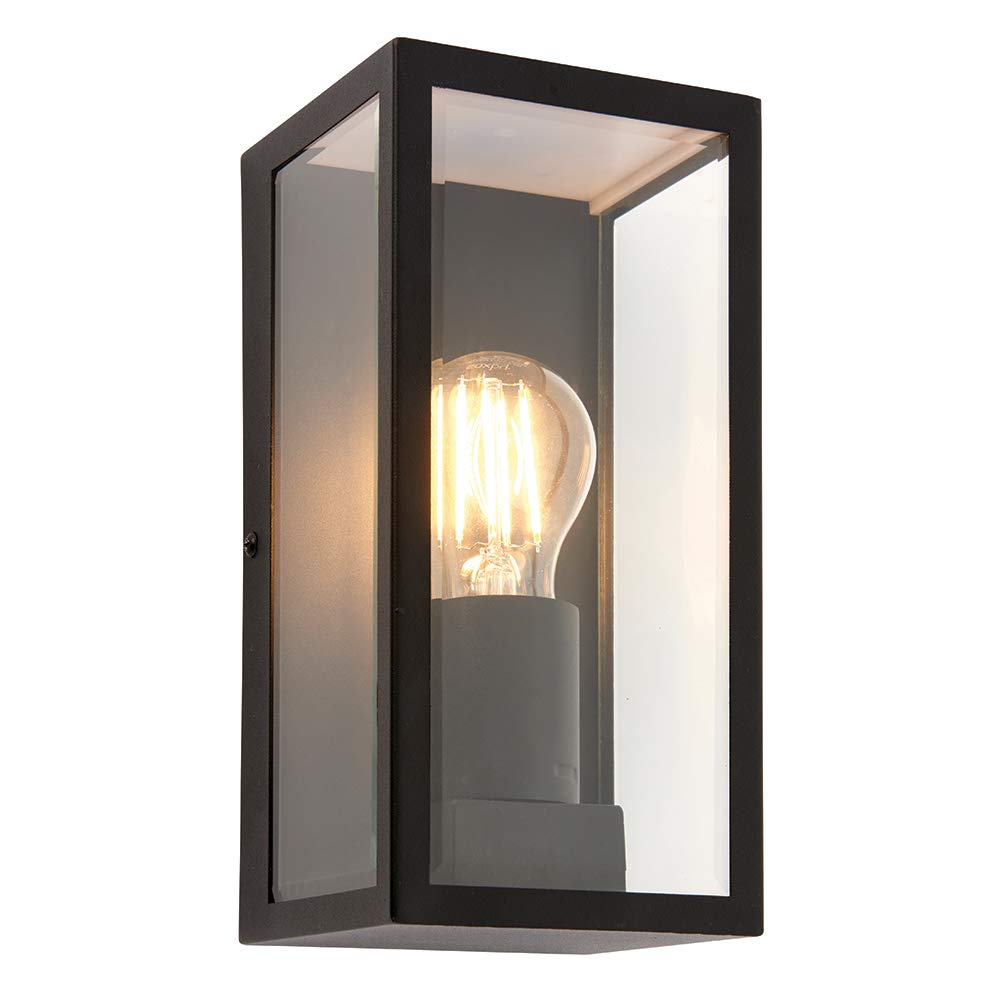 Saxby Lighting Black Saxby 78757 Breton Matt Outdoor Ip44 Wall Lantern