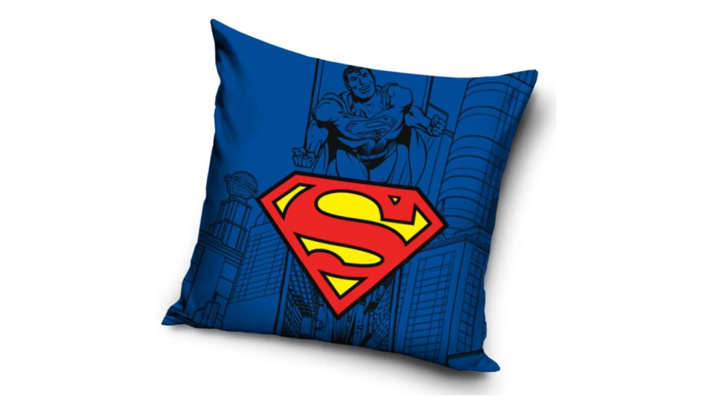 AC-Déco Superman Logo Cushion Cover – 40 x 40 cm – Microfibre