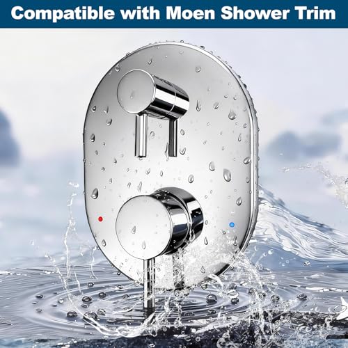 Kit de recambio para válvula de ducha UT3290 compatible con Moen Align M-CORE 3-Series, para grifo de ducha de 2 manijas, incluye cartucho 1213, requiere válvula (Cromo) miniatura 6
