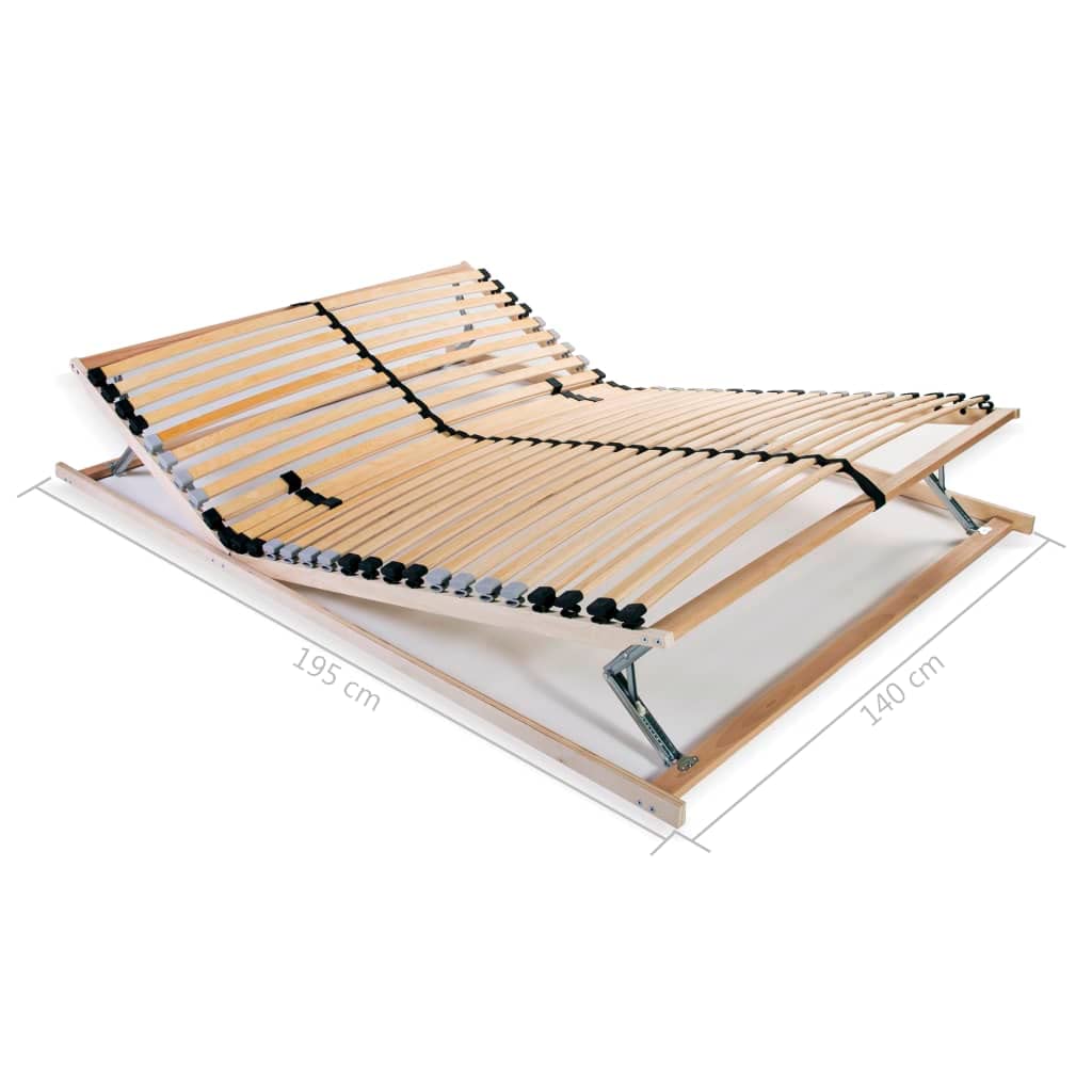 vidaXL Lattenrost mit 28 Latten 7 Zonen 140x200 cm