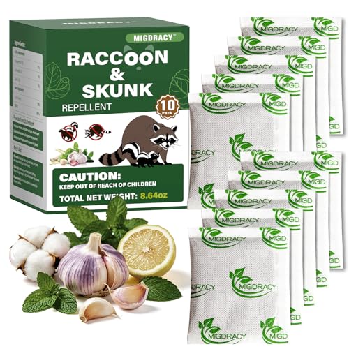 Migdracy Raccoon Repellent Pouches,...