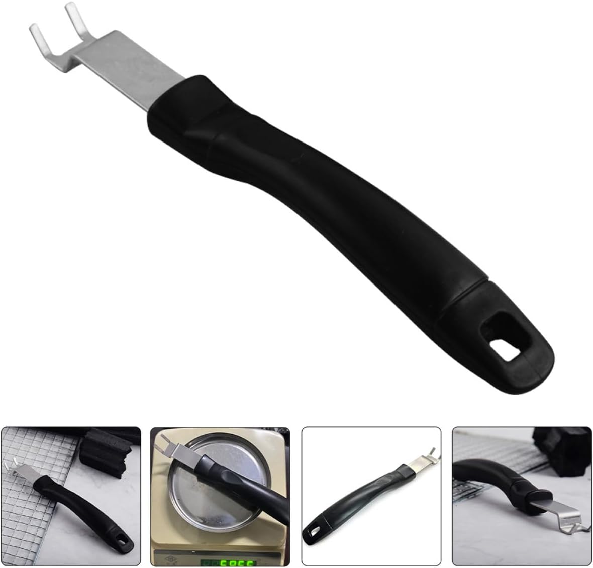 4pcs Stainless Steel Grate Lifter with 22cm Long Handle for BBQ