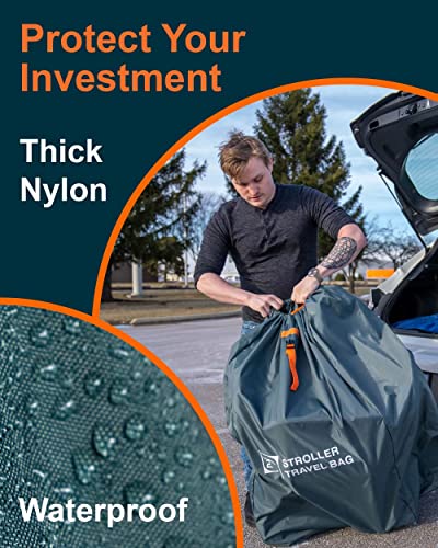 image for BC Extra Large,Heavy Duty Stroller and Car Seat Gate Check Bag,Compati