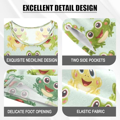 Standing Frog Kids Pjs Set Boys Girls Summer Short-Sleeve Sleepwear Pajamas 2PCS4