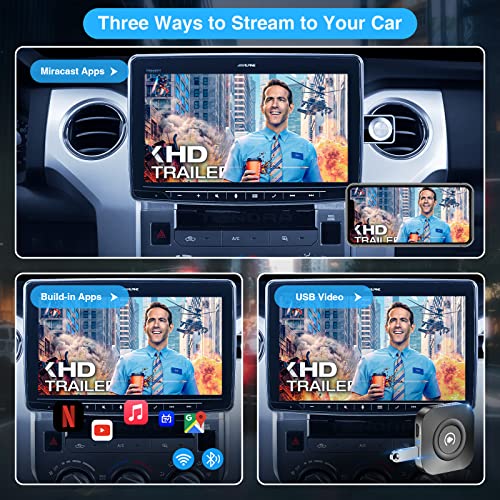 Kaming Wireless Carplay Adapter With Netflix & Youtube - 2023 The Magic Box Carplay Hdmi Dongle For Phone To Miracast/Stream Media To Car & Tv, Apple Carplay Wireless Adapter & Android Auto Adapter #TOP3