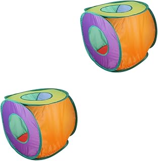 Balacoo 2 Peças Túnel De Gato Cama De Caverna De Gato Túnel De Arranhões Brinquedo De Gato Interativo Túnel De Brincar Tubos E Túneis De Gato Túnel De Brincar De Hamster Tubo De Brincar