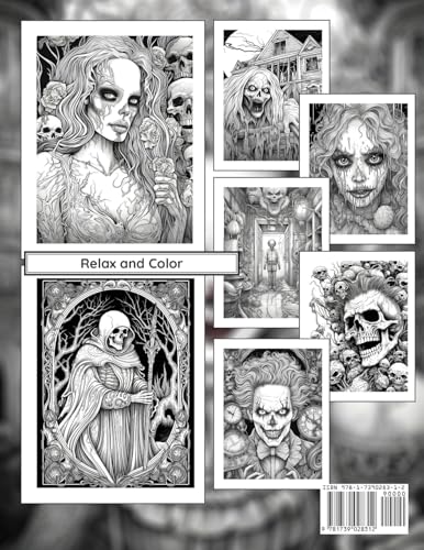 Image of Horror Coloring Book for Adults: A Dark & Scary Halloween Nightmare with 50 Terrifying Pages of Horror Creatures To Color