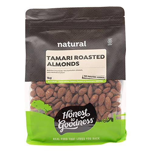 Honest to Goodness, Tamari Roasted Almonds, 1 Kg - Indulge in Our Highly Sought-After Snack, Bursting with Flavor, an Irresistible Combination - Guilt Free.