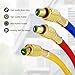 BE-TOOL R134A R410A R22 R12 AC Charging Hoses, 1/4
