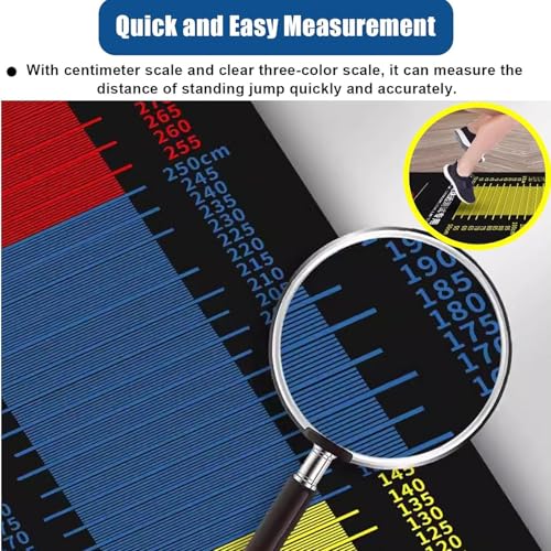 Jump Rope Mat Standing Long Jump Measuring Mat, 4 Mm Thick Wear ...