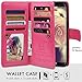 Galaxy S8 Plus Cases,Magnetic Detachable Lanyard Wallet Case with [8 Card Slots+1 Photo Window][Kickstand] for Galaxy S8 Plus-6.2 inch, CASEOWL 2 in 1 Premium Leather Removable TPU Case(Hot Pink)
