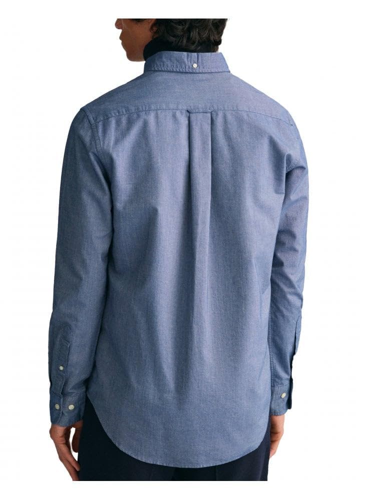 GANT Regular Fit Hemd Langarm geknöpft Streifen blau