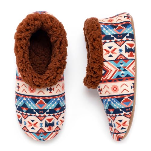 Image of Cozylook Fuzzy Slippers for Women Indoor Soft Sole Slipper Socks | Warm plush feel, non slip grippers, easy step-in, flexible bottom, bedroom and home wear