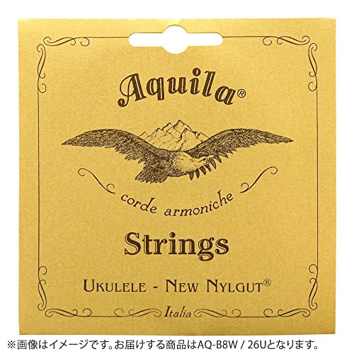 Aquila - Juego de 8 cuerdas para ukelele barítono de 26 U, afinación Nylgut DGBE con 2 cuerdas...