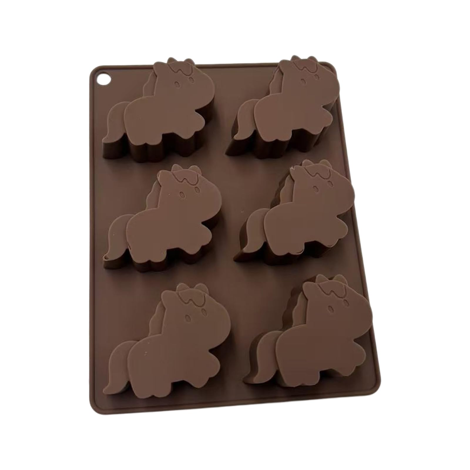 Tsophreniq Horse Ice Tray Molds 6 Cavities Silicone for Making Cubes Chocolate Candies Cocktails Freezing Drinks Innovation