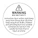 Willbond 520 Pcs Candle Warning Labels Candle Warning Stickers 1.2 Inch Candle Jar Container Labels Wax Melting Safety Stickers for Candle Making DIY Candle Jars Candle Making Supplies