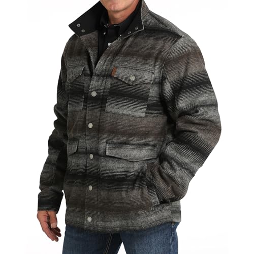 Cinch Men's Grey Wooly Ranch Coat2
