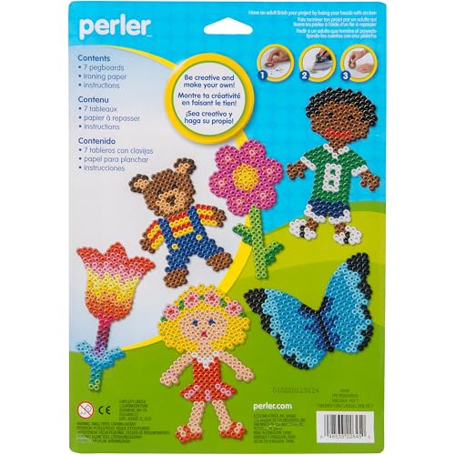 Plaques Perler multicolores 7 formes garçon fille ours singe réutilisables - 3