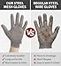 GOL-SIV ANSI A9 Cut Resistant Stainless Steel Metal Mesh Chain Mail Glove,Butchers Gloves Food Grade For Kitchen Cooking, Oyster Shucking, Glass Processing, Tool Sharpening, 5 Finger, (M)