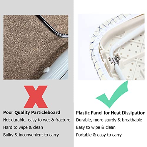 Storage Maniac Tabletop Ironing Board With Folding Legs, Extra Wide Countertop Ironing Board With Cotton Cover, Portable Mini Ironing Board For Sewing, Craft Room, Household, Dorm, White #TOP1