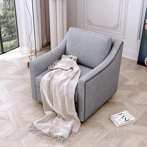 AOPNOMU Mid-Century Modern Swivel Chair Cover