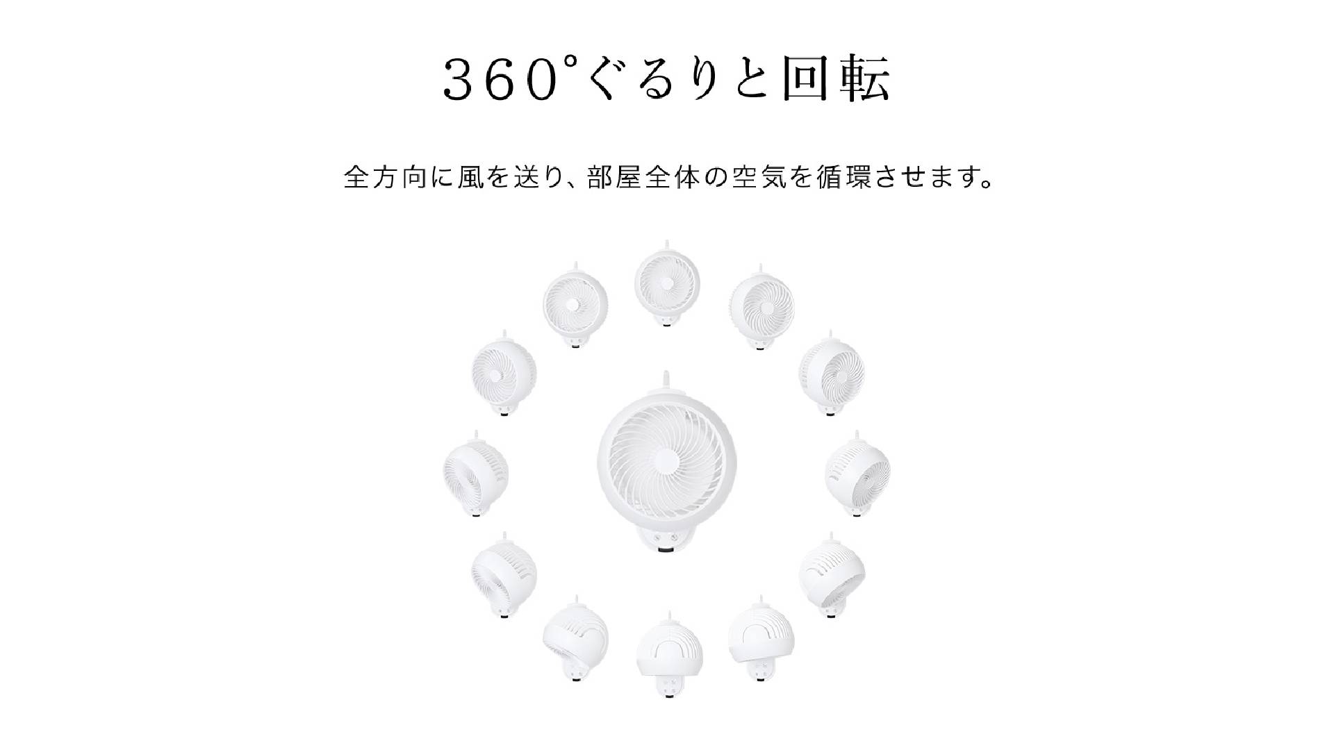 Amazon | 壁掛け扇風機 サーキュレーター 22畳対応【パワフル送風