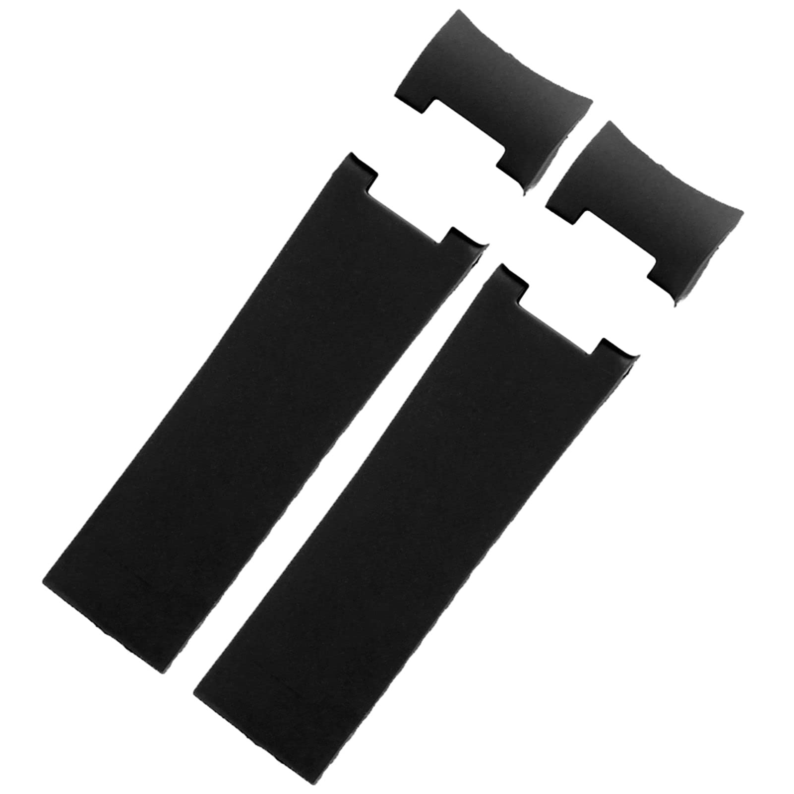 for Ulysse Nardin Silicone Rubber Watch Band 263 Diver Curved End Strap 22mm Waterproof Belt Watch Bracelets (Color : B Blue Rose Gold, Size : 22mm)