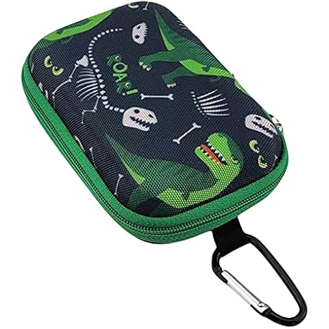 caseroxx Blood glucose meter Hard Case suitable for Dexcom G7 in Dinosaur Design - black, diabetic storage case Cover