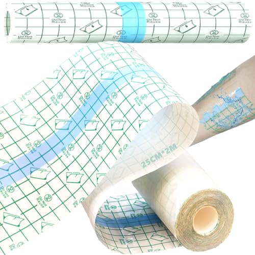 Unihuby 20 cm de ancho lámina curativa para tatuajes, 2 m segunda piel parche impermeable para tatuajes lámina para cuidados posteriores accesorios para tatuajes