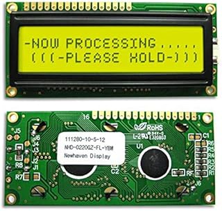 LCD Character Display Modules & Accessories 2 x 20 STN-Y/G 80.0 x 36.0, Pack of 5 (NHD-0220GZ-FL-YBW)