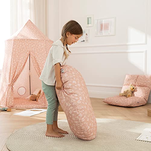howa Kinderzimmer Kissen Bodenkissen Sitzkissen Flowers Ø 80 cm incl. Füllung groß rund 87053