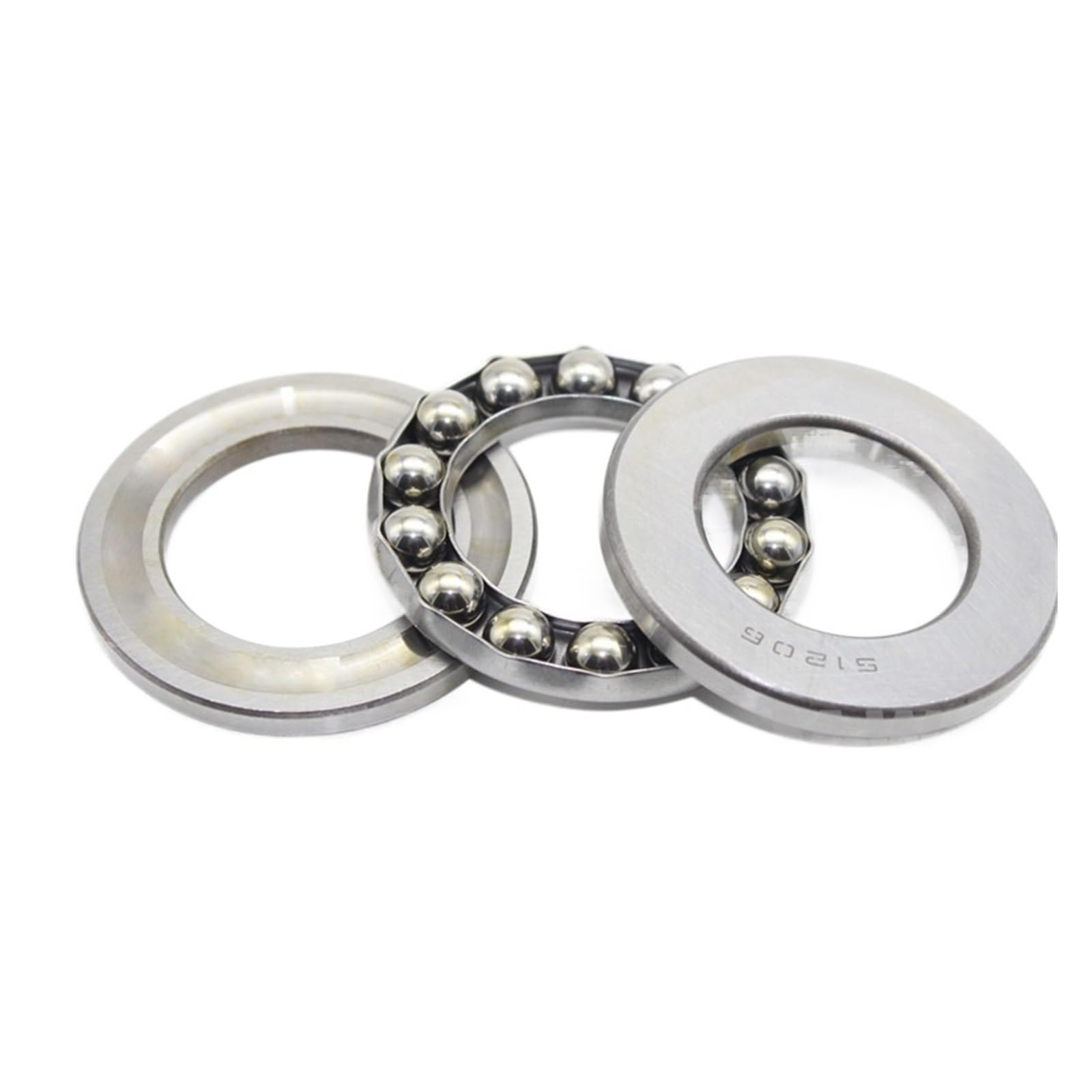 QAZYUIENW Water Pump Pressure Bearing 51100 51102 51103 51104 Plane Thrust Ball Bearing(51102)