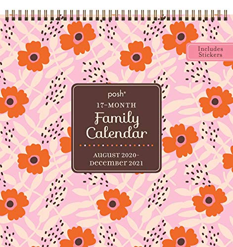Posh 17-Month 2020-2021 Family Wall Calendar