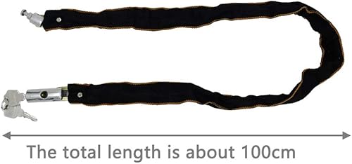 Miniatura 2 de Cerradura de cadena antirrobo de seguridad duradera de 2 piezas con 4 llaves para bicicleta de montaña, ciclismo de carretera