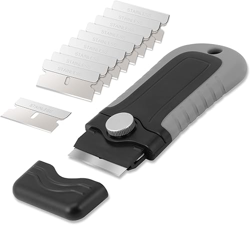 Miniatura 2 de Gomake Removedor de pintura de pared de raspador de cuchilla de afeitar de plástico con cuchillas de plástico Ventana de coche de vidrio de madera