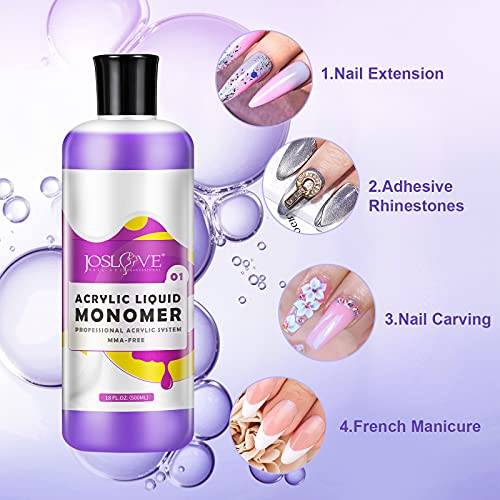 JOSLOVE Acryl Liquid Acrylflüssigkeiten Monomer Acryl Nagelflüssigkeit Fachfrau Acryl Nagelsystem Nagel… – Bild 5