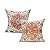 VAKADO Outdoor Boho Decorative Throw Pillow Covers 18x18 Set of 2 Spring Farmhouse Vintage Rust Coral Orange Cushion Cover Home Decor for Living Room Bedroom Bed Cushion Cases