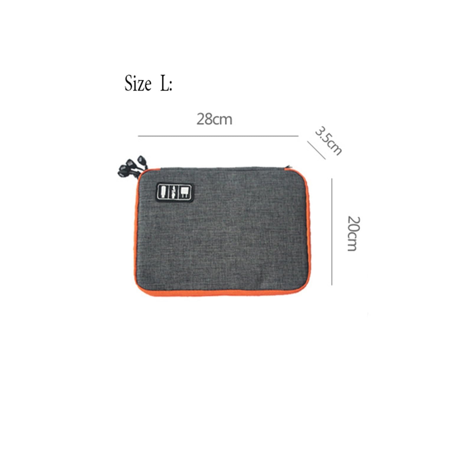 Borsa Organizer Per Cavi Custodia For Cavi A Doppio Strato Caricabatterie Auricolari Gadget Organizer Digitale(A-M-red)