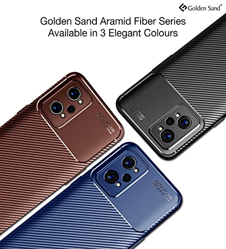 Image of Golden Sand for realme GT Neo 3T, Realme GT 2, Realme GT Neo 2, Realme GT Neo2 Back Cover Drop Tested Shock Proof Slim Armor Aramid Carbon Fibre Rugged TPU Case for Realme GT 2, Realme GT Neo 2, Realme GT Neo2, Blue