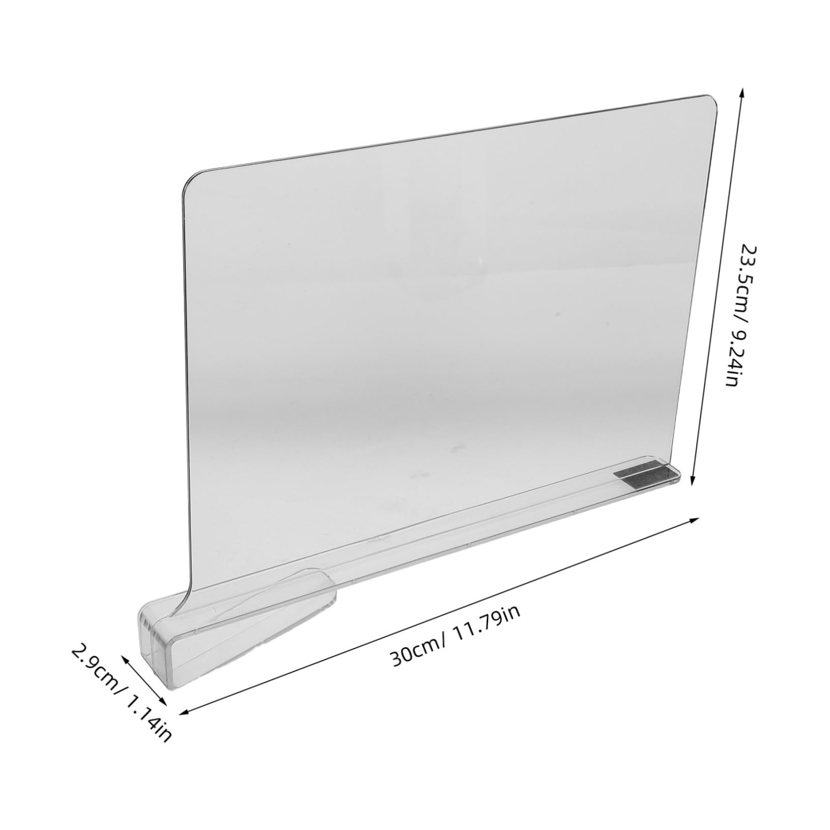 Cabilock 6pcs Clear Adjustable Acrylic Shelf Dividers for Closet Organization Versatile Space Separators for Clothes Handbags Home Storage Optimization Easy No Tool Installation