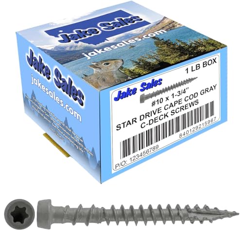 Vis terrasse composite gris T20 Torx bois traité ACQ Cape Cod 1lb