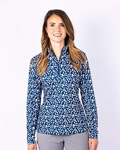 Cutter & Buck Women's Half Zip Shirt, Indigo, Xxxl #TOP3
