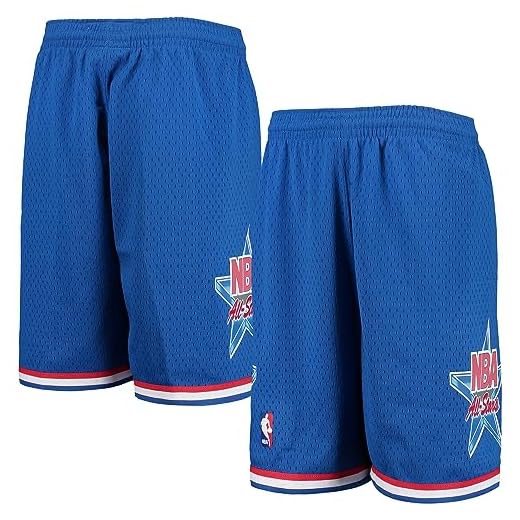 NBA Youth 8-20 Hardwood Classic Official Swingman Shorts (Small, All Star Blue)