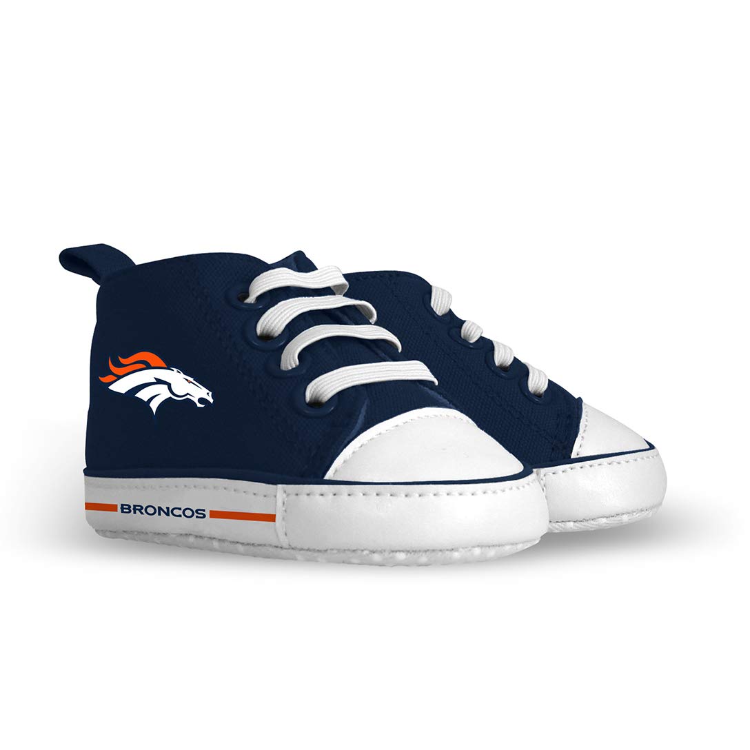 MasterPieces - NFL Baby Pre-Walkers Shoes, Officially Licensed, High Top Sneakers, Soft Anti-Slip Soles, Boys and Girls, 0-6 Months