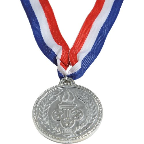 DollarItemDirect Olympic Style Plastic Silver Medals, Sold by 9 Dozens