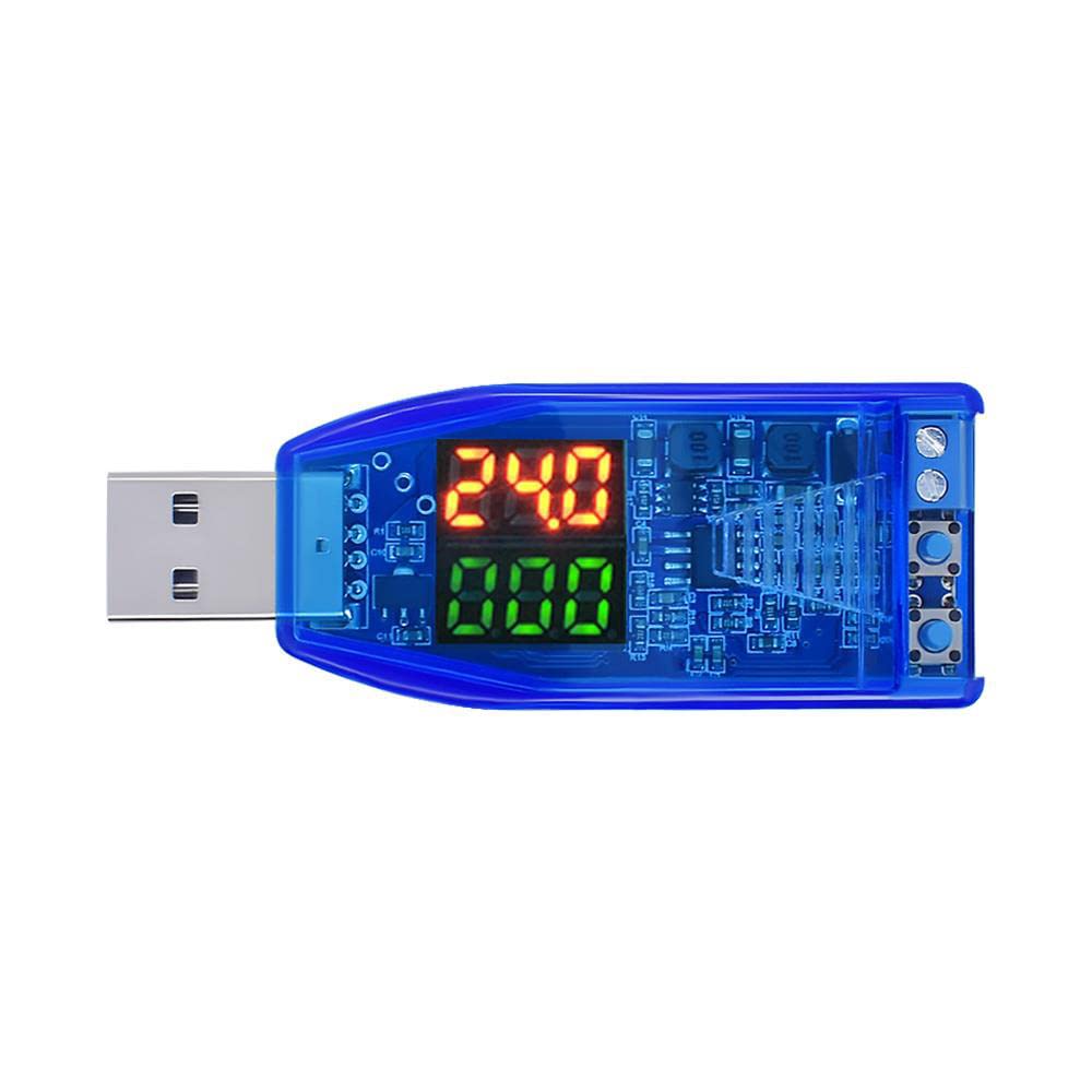 2pcs Dual LED DC 5V to 1V-24V USB Step Up Down Buck Boost