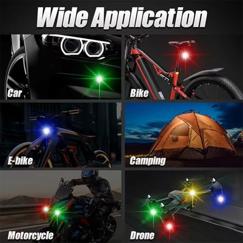 Luces estroboscópicas LED anticolisión inalámbricas y luces de advertencia para drones y aviones 7