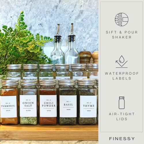 Spice Jars With Label Spice Organizer And Storage, Spices And Seasonings Sets Seasoning Organizer Kitchen Organization And Storage Seasoning Jars Spice Bottles Spice Containers For Cabinet Organizing #TOP4